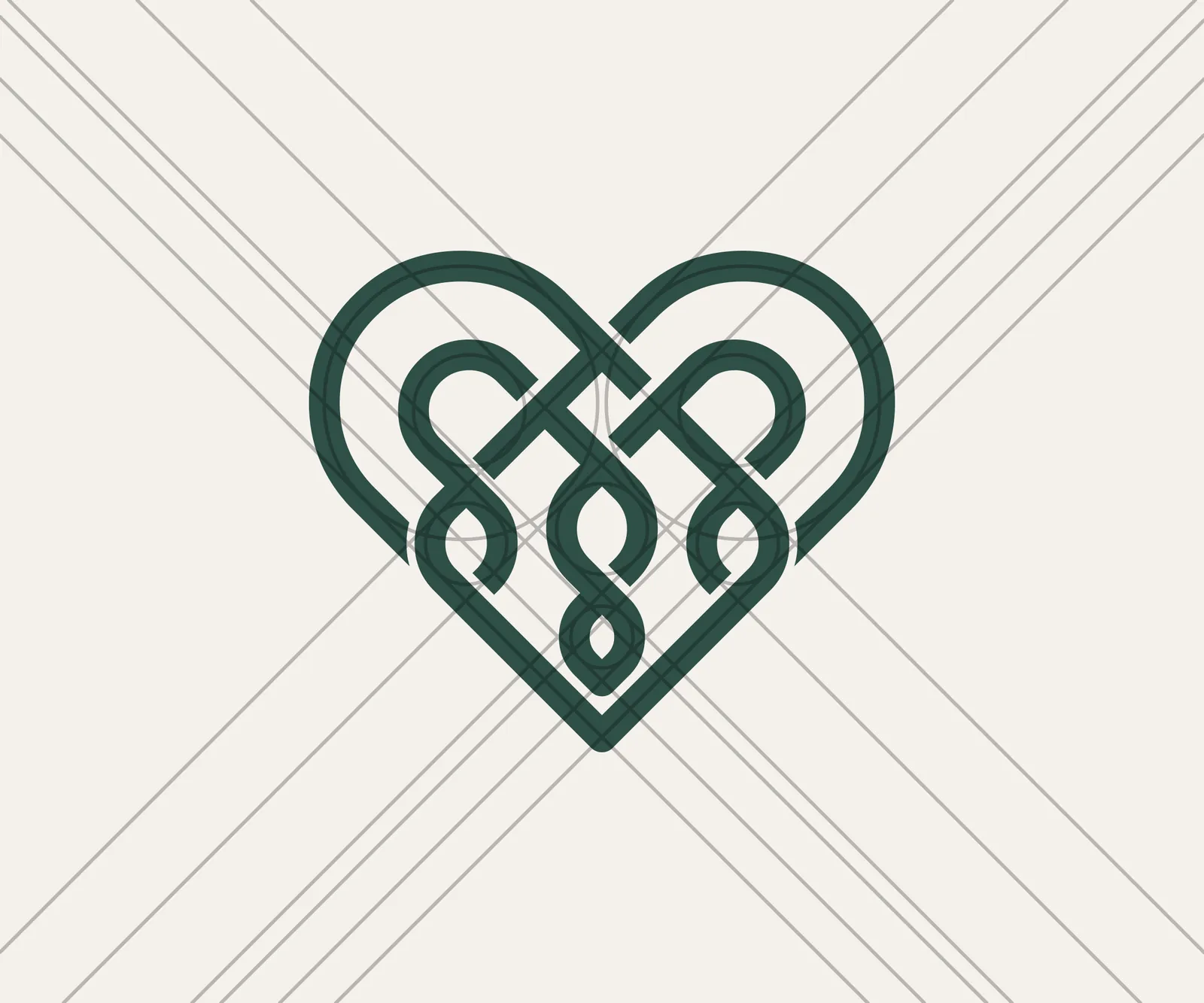 Mo Chroí Care logomark construction